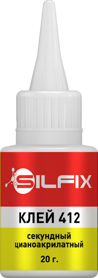 Клей цианоакрилатный SILFIX 412 20гр (20шт/кор)