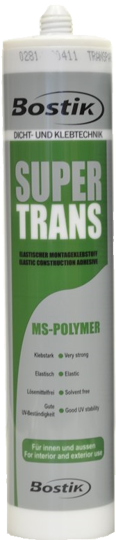 BOSTIK клей-герметик SUPER TRANS TRANSPARENT 310г (20шт/кор)