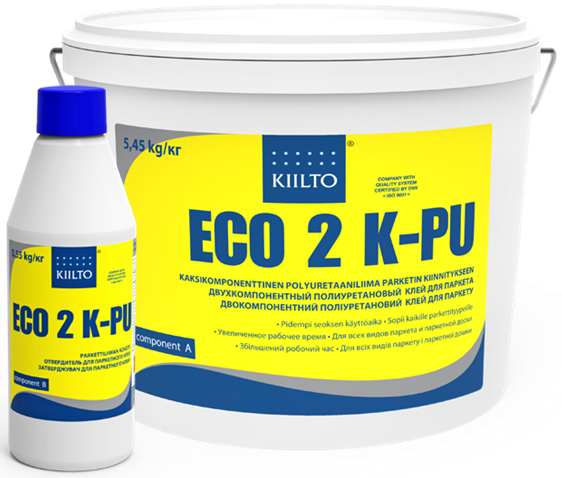 Kiilto ECO 2K PU Полиуретановый 2-х компонентный клей для паркета