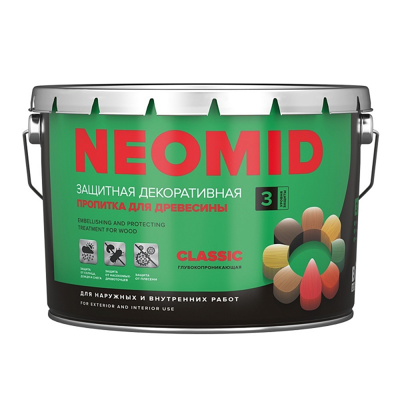 NEOMID BIO COLOR CLASSIC защитная пропитка для древесины