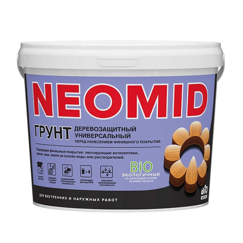 NEOMID ГРУНТ АНТИСЕПТИЧЕСКИЙ ДЛЯ ДЕРЕВЯННЫХ ПОВЕРХНОСТЕЙ