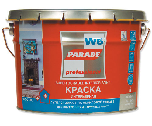 PARADE Краска интерьерная W6 база А