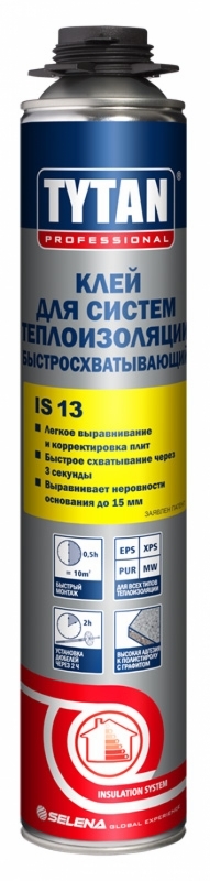 Tytan Professional IS 13 Клей для систем теплоизоляции быстросхватывающий 750мл (12шт/кор)