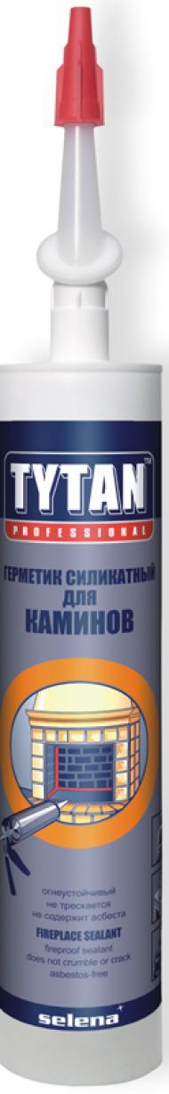 Tytan Professional Герметик Силикатный для Каминов черный 310мл (12шт/кор)