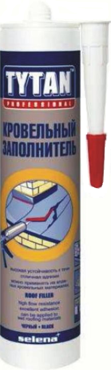 Tytan Professional Заполнитель Кровельный черный 310мл* (12шт/кор)
