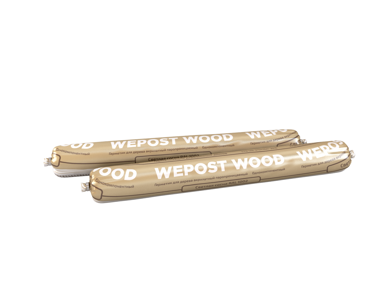 Акриловый герметик для домостроения Wepost Wood 600мл