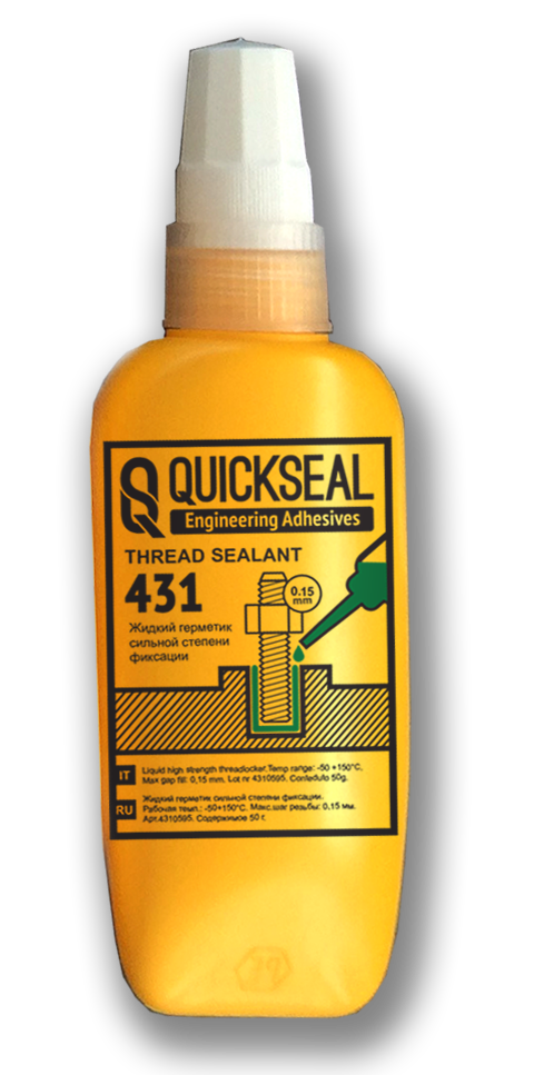 Анаэробный клей-герметик для уплотнения резьбовых соединений QUICKSEAL 431