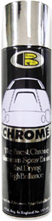 Блестящая алюминиевая эмаль BOSNY Chrome 200 мл (12шт/кор)