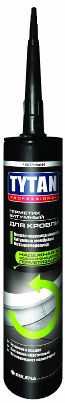 Герметик Битумный для Кровли Tytan Professional 310 мл (12шт/кор)