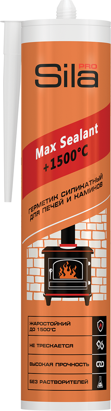 Герметик для печей SILA PRO Max Sealant 1500 280мл (12шт/кор)