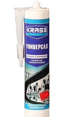 Герметик силиконовый KRASS универсальный 300мл (12шт/кор)