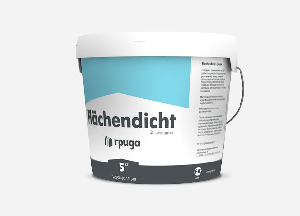 Гидроизоляция Грида Flachendicht (Флэхендихт) 5 кг
