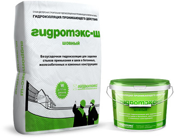 ГИДРОТЭКС-Ш Шовная, проникающая гидроизоляция (25кг)