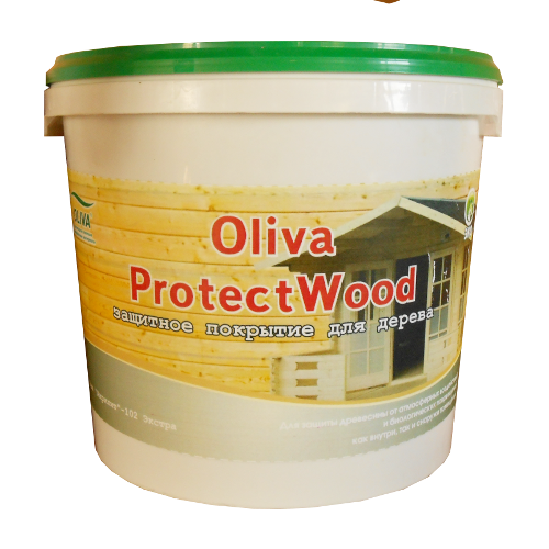 Защитное покрытие для дерева Oliva ProtectWood Акрилит-102