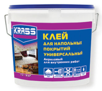 Клей KRASS универсальный акриловый для напольных покрытий
