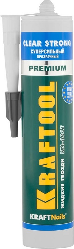Клей монтажный KRAFTOOL KraftNails Premium KN-601T, суперсильный, 310мл