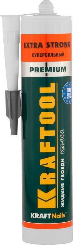 Клей монтажный KRAFTOOL KraftNails Premium KN-901, сверхсильный универсальный, 310мл