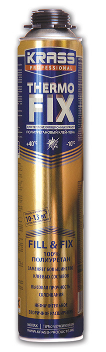 Клей-пена KRASS Professional Thermo Fix для теплоизоляции 750мл (16шт/кор)