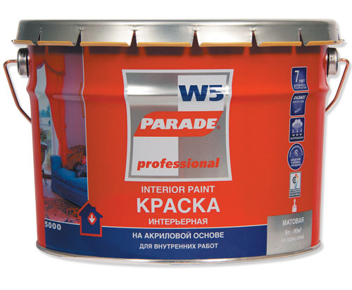 Краска интерьерная PARADE W5