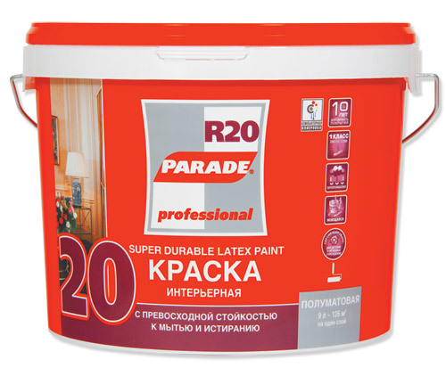 Краска латексная PARADE R20
