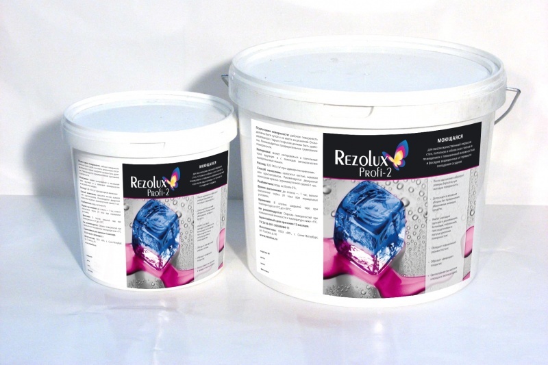 Краска моющаяся Profi -2 (Профи-2) Rezolux супербелый