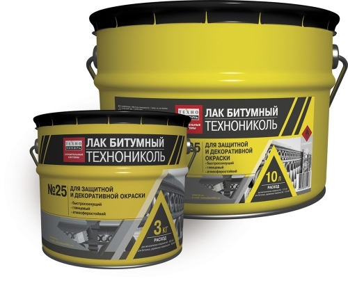 Лак битумный ТЕХНОНИКОЛЬ №25 20л (18кг)