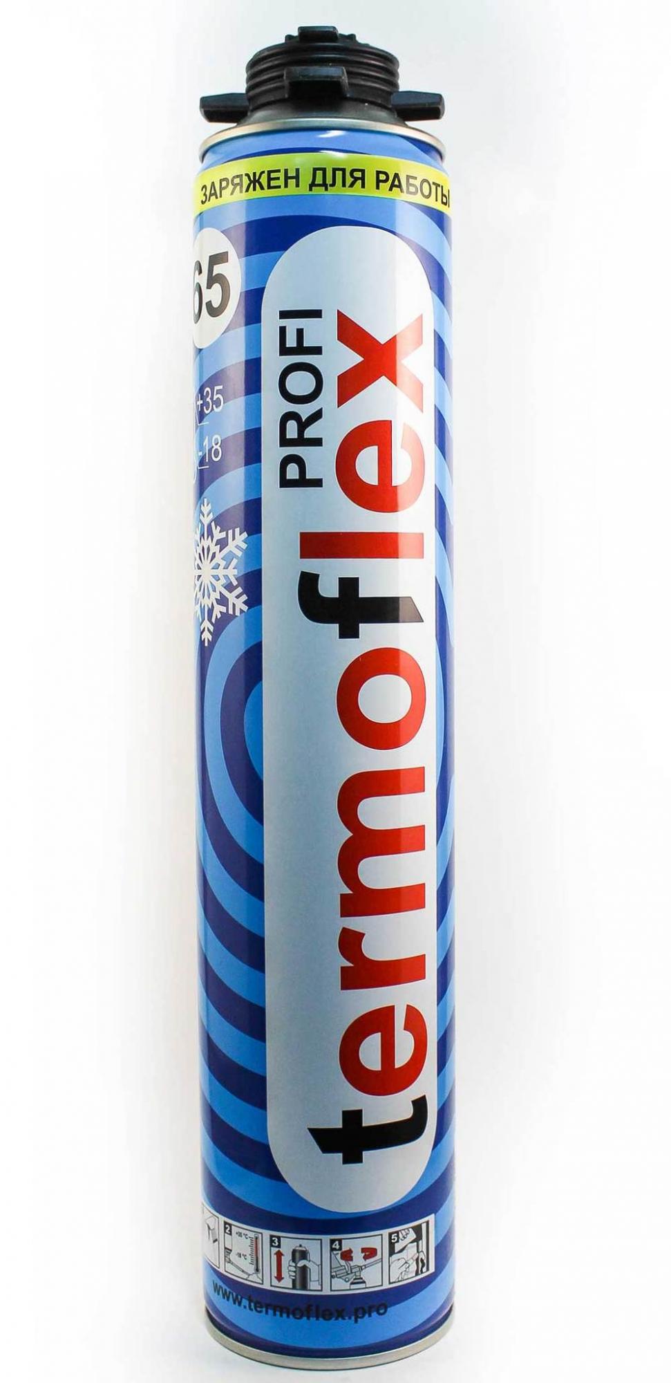 Монтажная пена Termoflex PROFI (Зима) 870мл (12шт/кор)