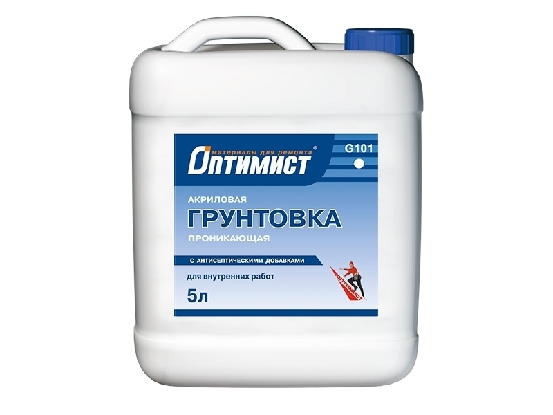 ОПТИМИСТ G101 Грунтовка для внутренних работ (синяя этикетка)