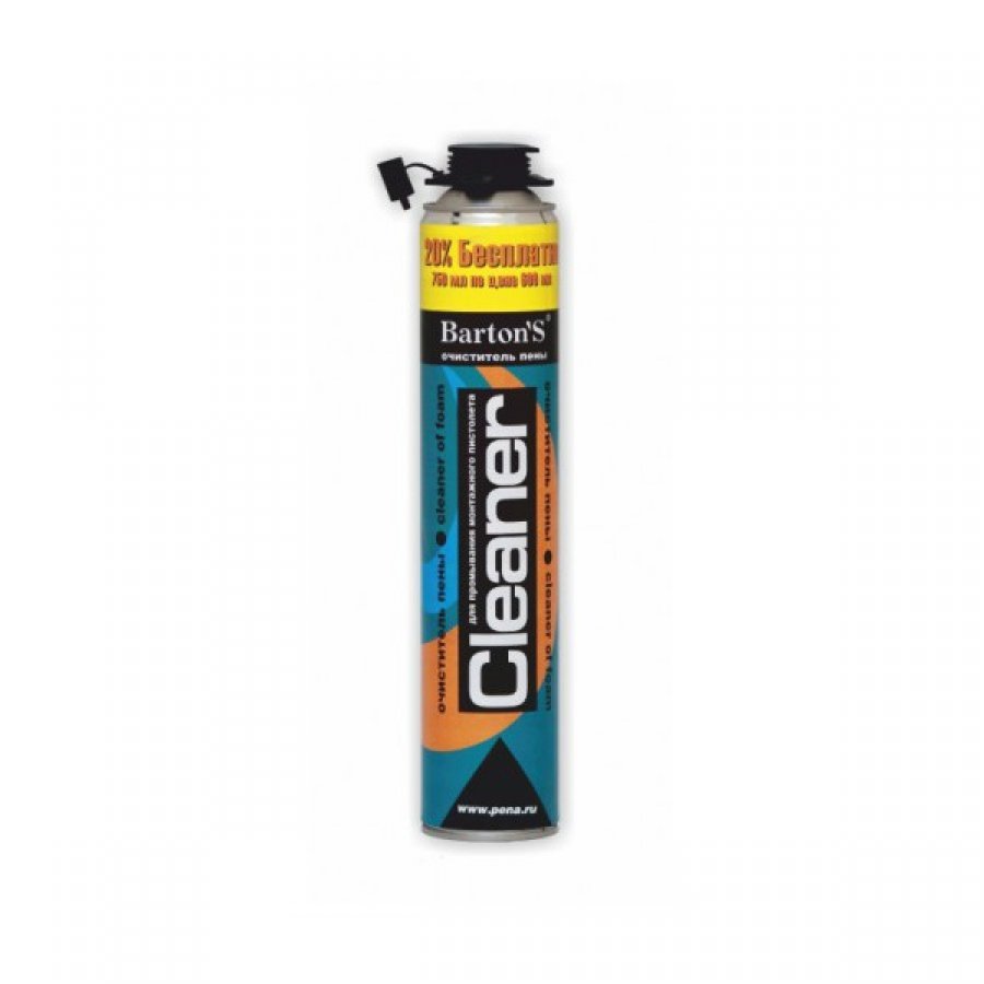 Очиститель монтажной пены Bartons CLEANER 750 мл (16шт/кор)