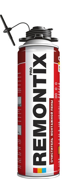Очиститель монтажной пены REMONTIX PRO 500мл (12шт/кор)