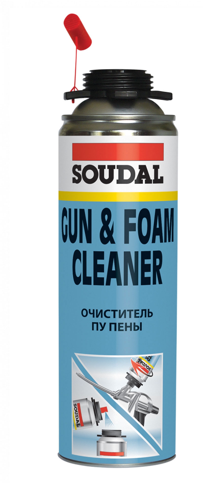 Очиститель пены Soudal Foam Cleaner 500мл (12шт/кор)