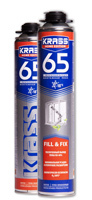 Пена монтажная KRASS Home Edition 65 пистолетная Зима 840мл (12шт/кор)