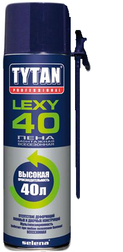Пена монтажная всесезонная Tytan Professional Lexy 40 500мл (12шт/кор)