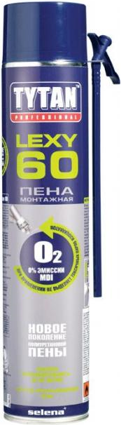 Пена монтажная всесезонная Tytan Professional Lexy 60 750мл (12шт/кор)