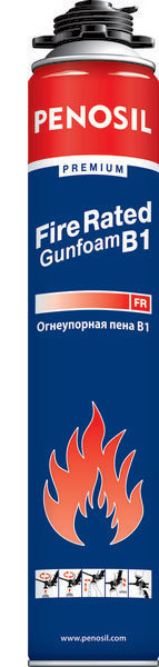 Пена монтажная огнеупорная Penosil Premium Fire Rated Gunfoam B1 750мл (12шт/кор)