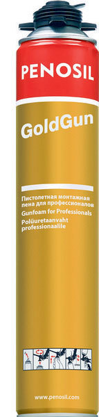 Пена монтажная профессиональная Penosil GoldGun 750мл (12шт/кор)