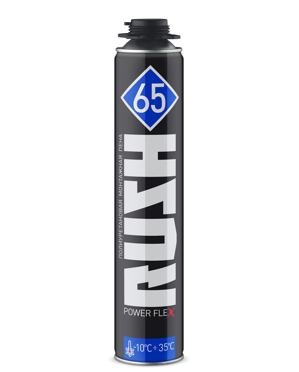 Пена монтажная профессиональная зимняя RUSH POWER FLEX 65 WINTER 1000мл (12шт/кор)