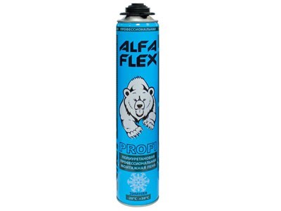 ПЕНА ПИСТОЛЕТНАЯ ALFA FLEX PROFI ЗИМНЯЯ 65Л (12шт/кор)