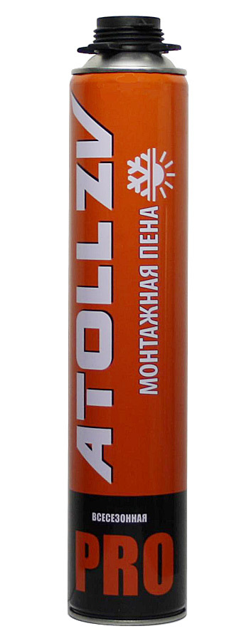 Пена пистолетная ATOLL ZV PRO 50 всесезонная 750мл (12шт/кор)