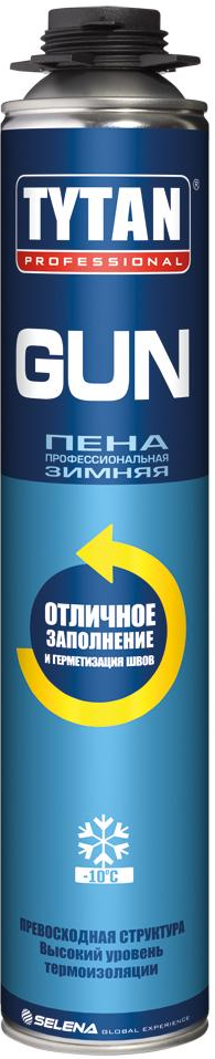 Пена профессиональная Tytan Professional GUN 750мл (12шт/кор)