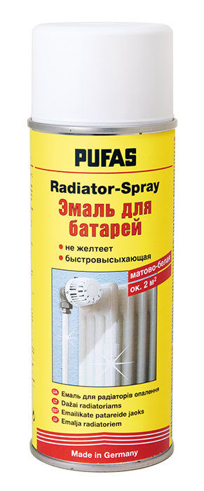 ПУФАС N285 Эмаль для батарей Radiator-Spray 400мл (6шт/кор)