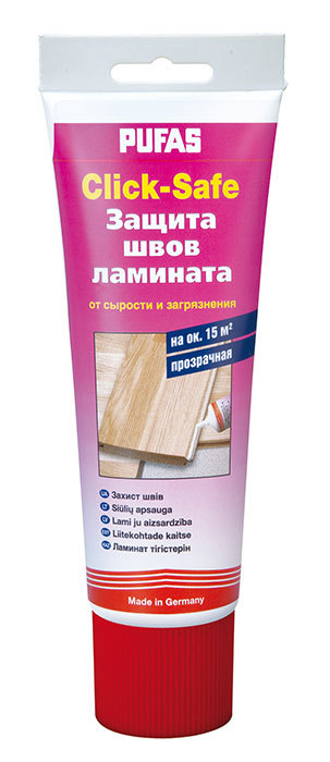 ПУФАС N77-R Защита швов ламината Click-Safe Fugenschutz (мороз) 250г (12шт/кор)