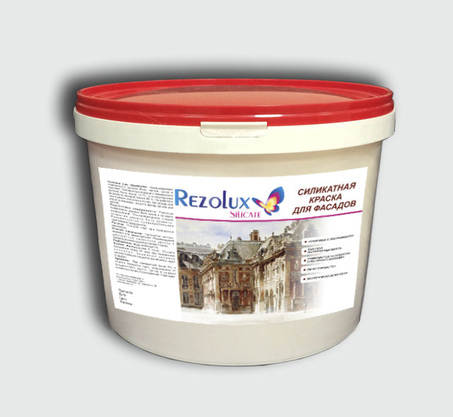 Силикатная краска  Silicate (Силикат) Rezolux  (15 кг)