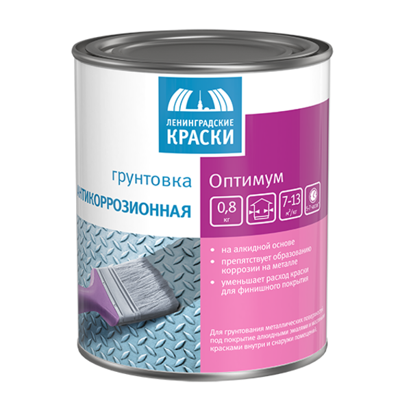 ТЕКС Грунтовка антикоррозионная класс ОПТИМУМ серая