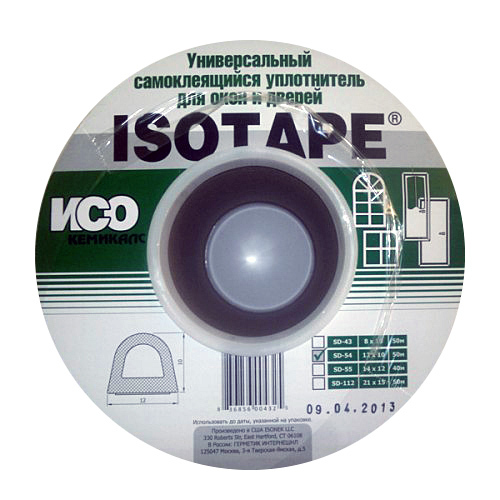 Уплотнитель для окон и дверей D100 ISOTAPE