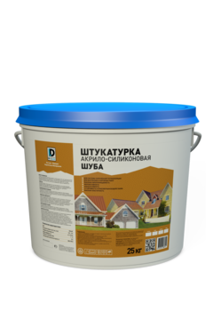 Штукатурка декоративная акрило-силиконовая De Luxe Шуба 25 кг