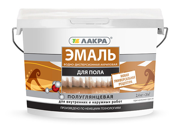 Эмаль акриловая для пола Лакра