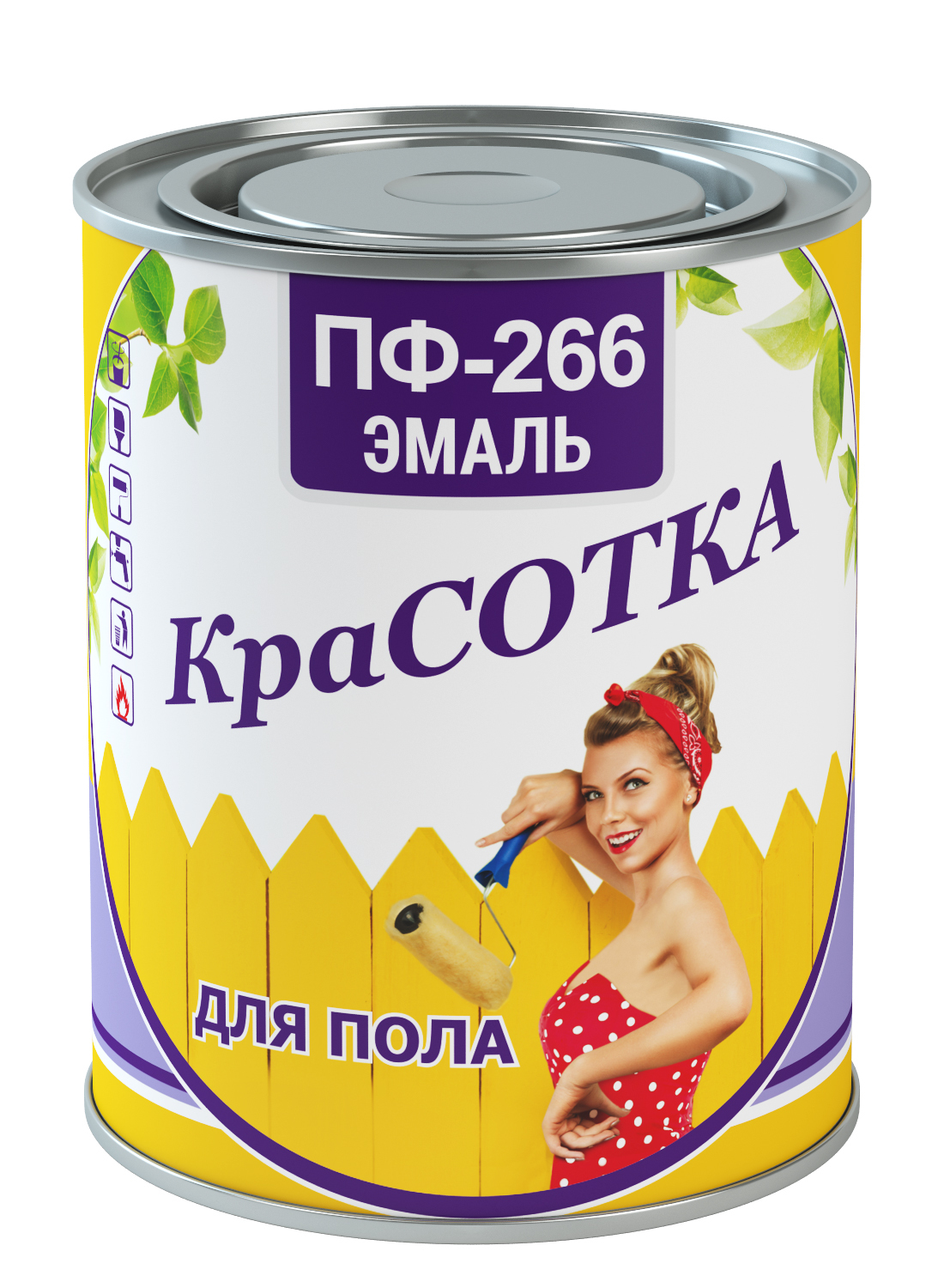 Эмаль для пола ПФ - 266 КРАСОТКА