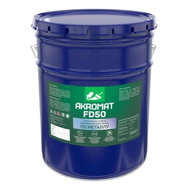 Эмаль по металлу AKROMAT FD50 (АКРОМАТ ФД50) База С полуглянцевая