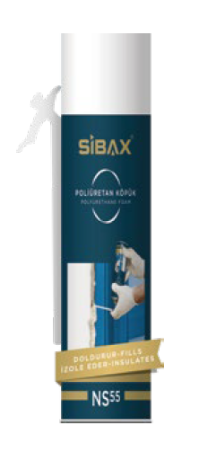 Полиуретановая монтажная пена SIBAX NS55 500мл (12шт/кор)